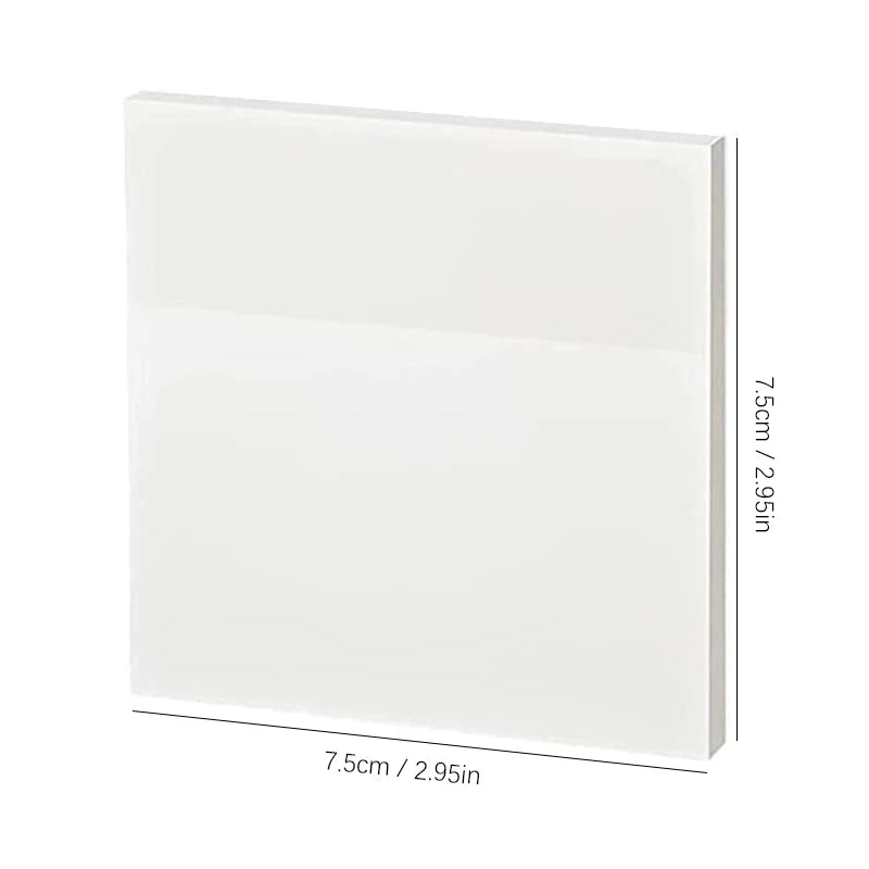 50 Plåt Transparent Sticky Notes – Vattentäta Meddelande & Signatur Stickers för Anteckningsböcker