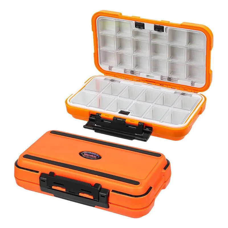 Premium Vattentät dubbelsidig fisketakle Box - Multifunktionell Bait & Tool Organizer