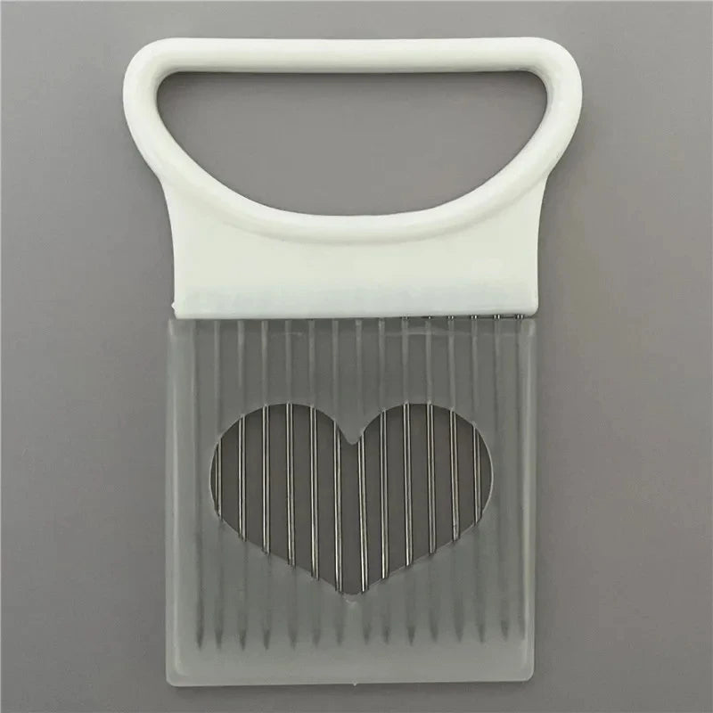 304 Rostfritt stål lök Slicer Holder - Vegetabilisk skärgaffel & livsmedel Skärning Guide för lök, Tomater, Potatis & kött
