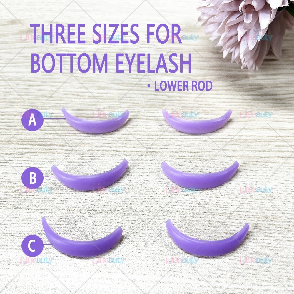 Libeauty 7 Paris Återanvändbara Lash Lift Shield Pads – Silicone Eyelash Curler & Curling Iron Tillbehör, Makeup Tool