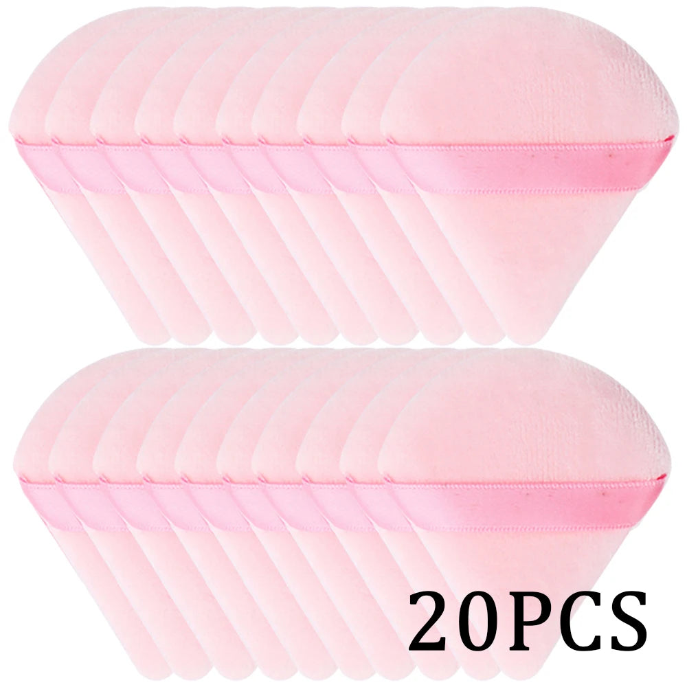 20/30Pcs Triangle fløjl Powder Puff Wet & Dry Use Makeup Sponge for Foundation, Cosmetics og skønhed blanding
