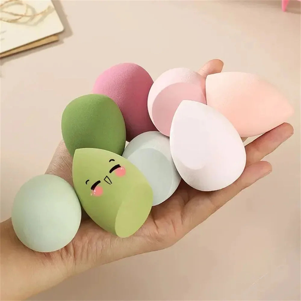 4PCS Makeup Sponge Blender Beauty Egg Cosmetic Puff – Soft Foundation & Powder Sponges för kvinnor, Professionella skönhetsverktyg