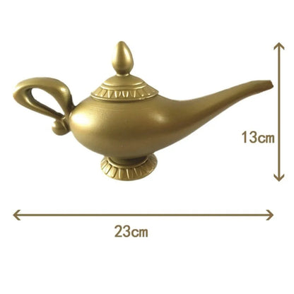 Aladdin Genie Lamp Costume Prop – Vintage Dekorativ Teapot, Retro Magic Lamp Ornament för Halloween, Jul & Fest Dekoration