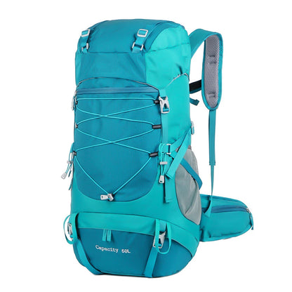 WESTTUNE 50L Vattentät Vandring Ryggsäck med regnskydd – Multifunktionell Outdoor Travel & Mountaining Bag