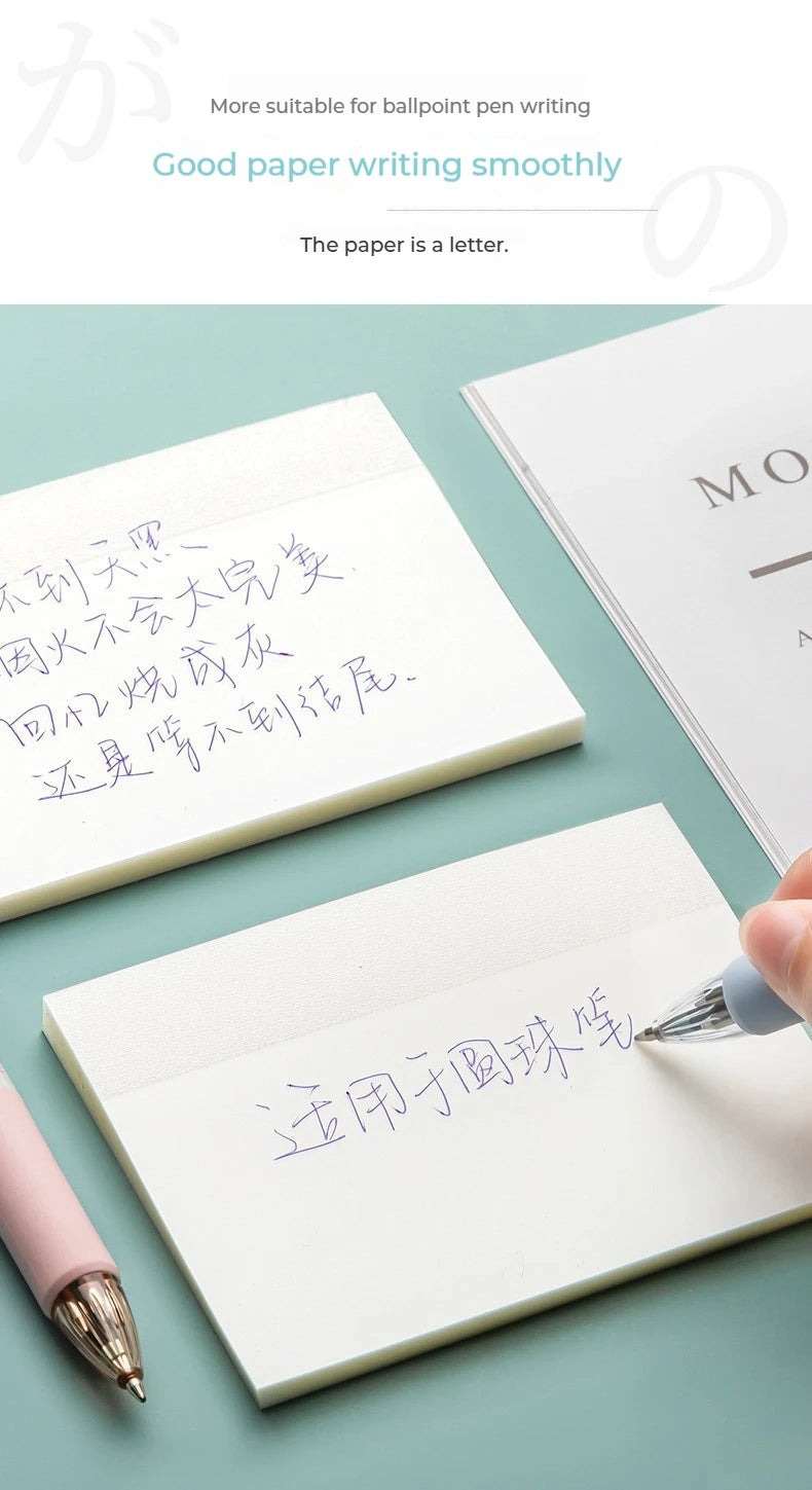 50 Plåt Transparent Sticky Notes – Vattentäta Meddelande & Signatur Stickers för Anteckningsböcker