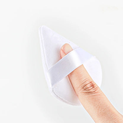 SHIDISHANGPIN Triangle fløjl Powder Puff Genbrugelig Face Kosmetiske Svampe, Mini Cotton Makeup Puff til Foundation, Eyeshadow, og Skønhedsværktøjer (1/2/3/6pcs)