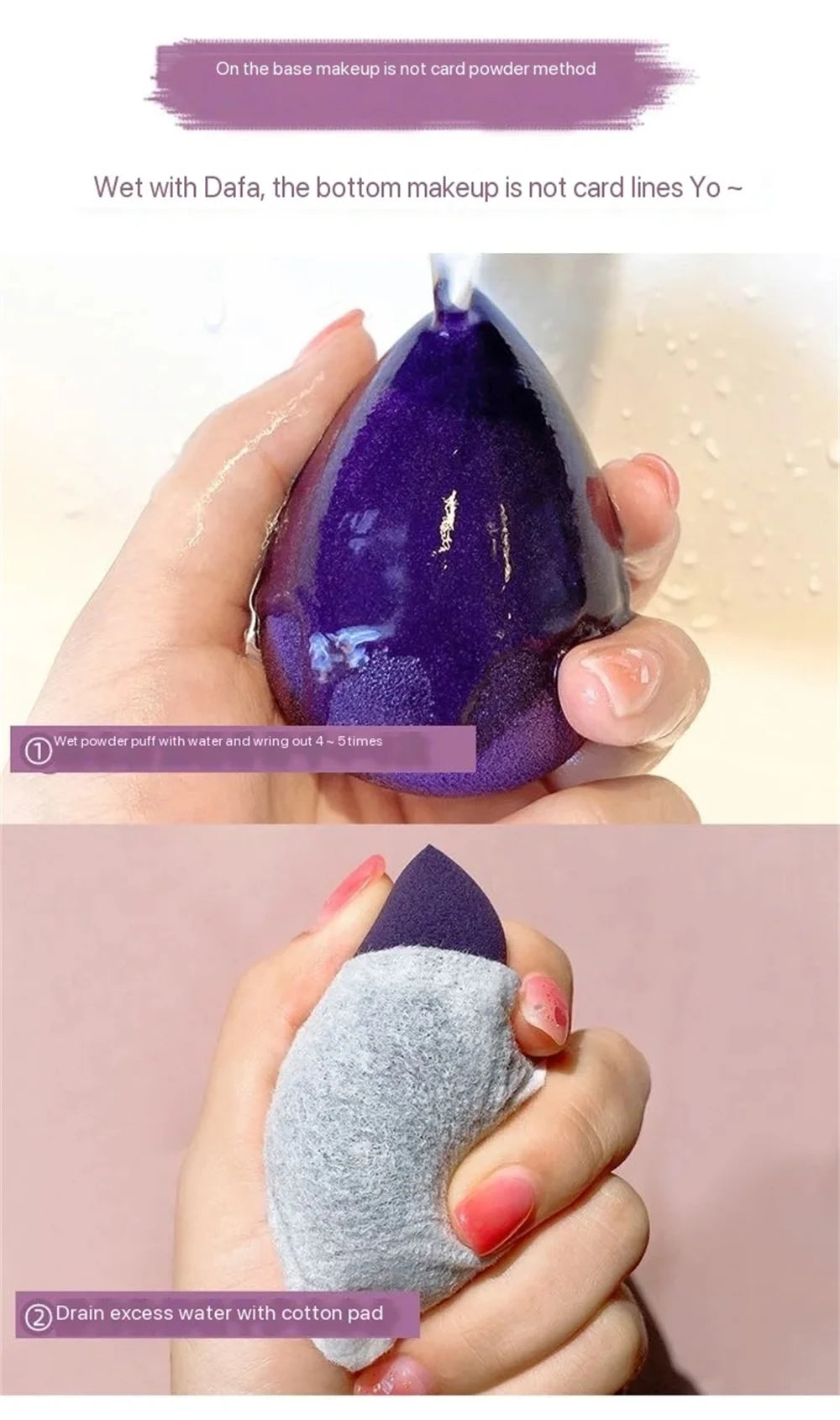 4PCS Makeup Sponge Blender Beauty Egg Cosmetic Puff – Soft Foundation & Powder Sponges för kvinnor, Professionella skönhetsverktyg