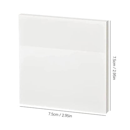 50 Plåt Transparent Sticky Notes – Vattentäta Meddelande & Signatur Stickers för Anteckningsböcker