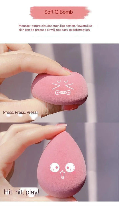 4PCS Makeup Sponge Blender Beauty Egg Cosmetic Puff – Soft Foundation & Powder Sponges för kvinnor, Professionella skönhetsverktyg