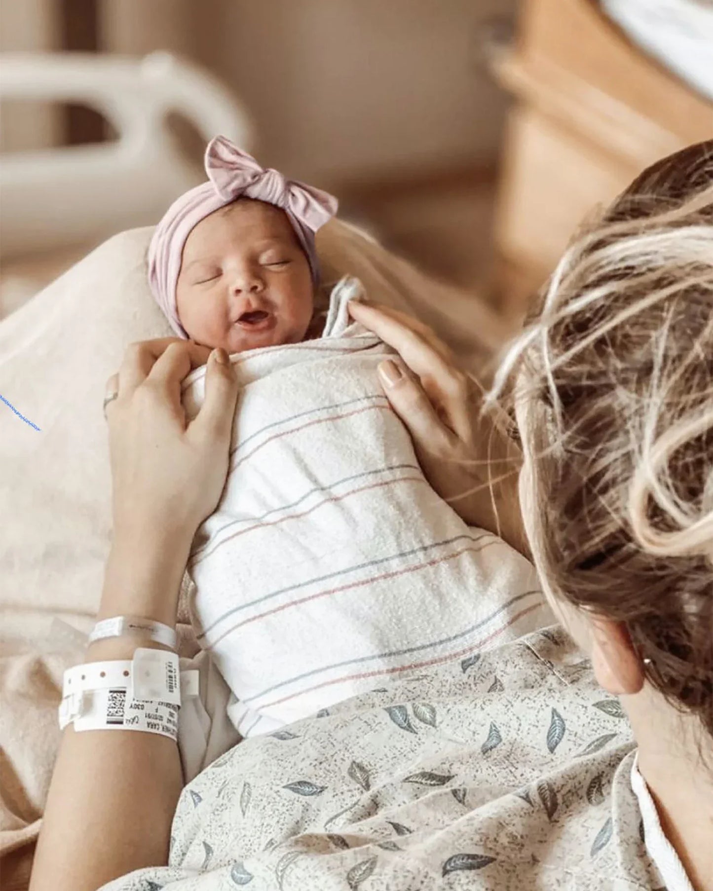 1Pc Baby Nylon Headscarf - Handgjorda blomhuvudband för nyfödda flickor, Toddler Elastic Hair Turban