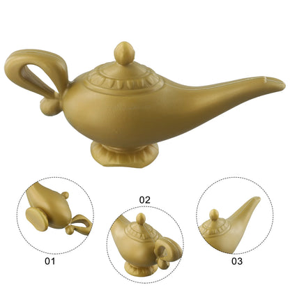 Aladdin Genie Lamp Costume Prop – Vintage Dekorativ Teapot, Retro Magic Lamp Ornament för Halloween, Jul & Fest Dekoration