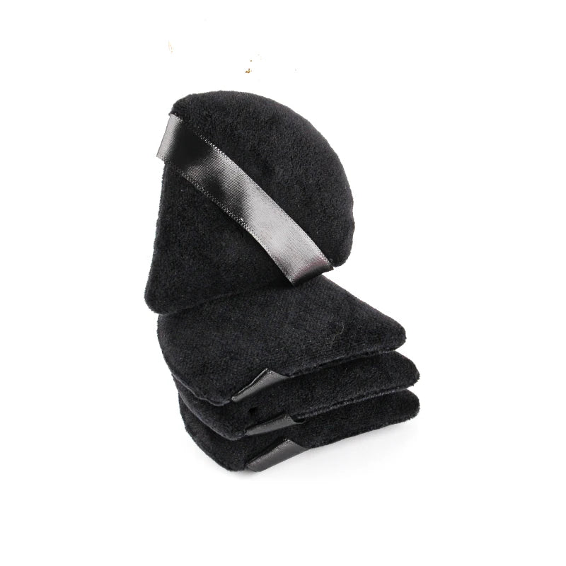 SHIDISHANGPIN Triangle fløjl Powder Puff Genbrugelig Face Kosmetiske Svampe, Mini Cotton Makeup Puff til Foundation, Eyeshadow, og Skønhedsværktøjer (1/2/3/6pcs)