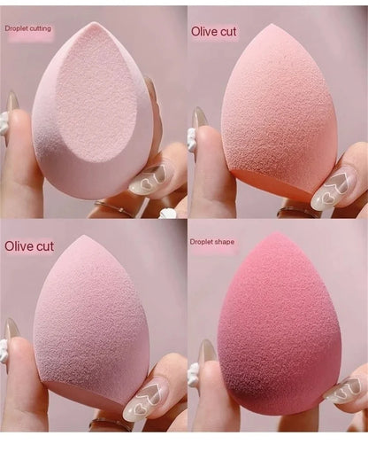4PCS Makeup Sponge Blender Beauty Egg Cosmetic Puff – Soft Foundation & Powder Sponges för kvinnor, Professionella skönhetsverktyg