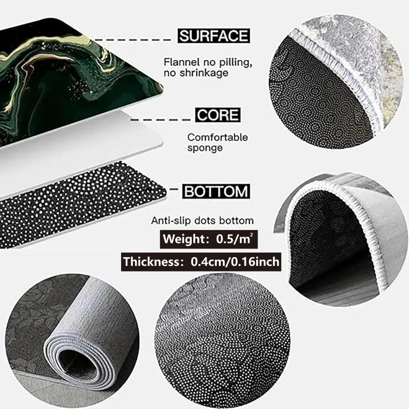 VIKAMA Office Chair Mat – Anti-Slip, Wear-Resistent Matta för Hem & Office Golvskydd