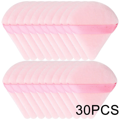 20/30Pcs Triangle fløjl Powder Puff Wet & Dry Use Makeup Sponge for Foundation, Cosmetics og skønhed blanding