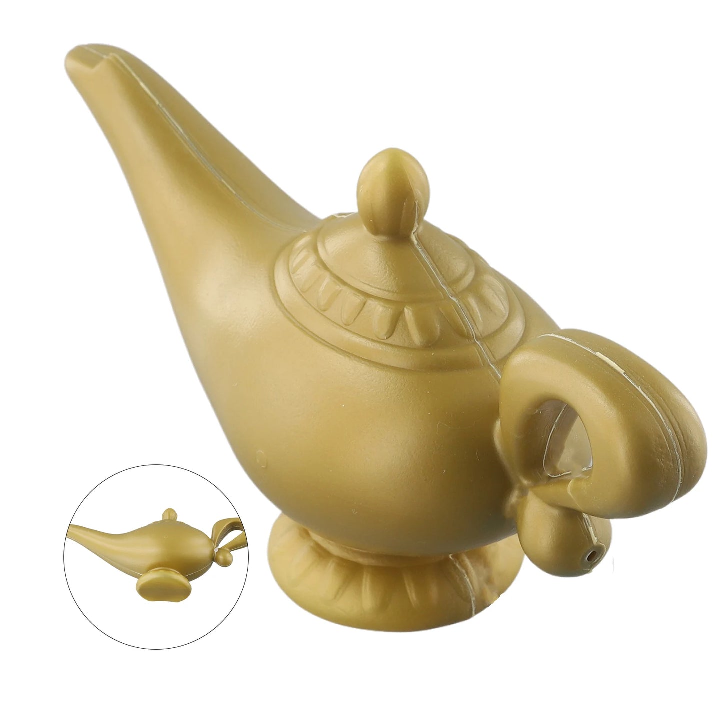 Aladdin Genie Lamp Costume Prop – Vintage Dekorativ Teapot, Retro Magic Lamp Ornament för Halloween, Jul & Fest Dekoration