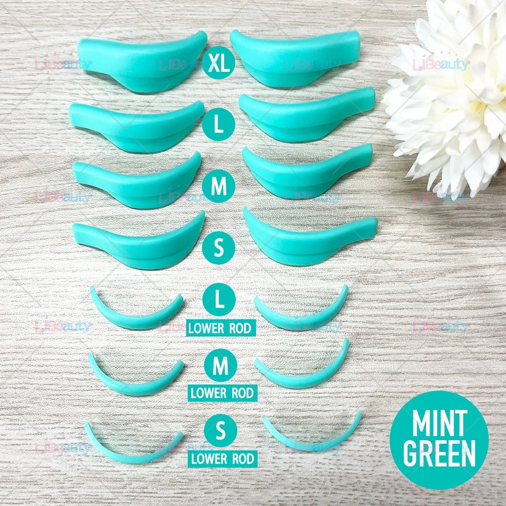 Libeauty 7 Paris Återanvändbara Lash Lift Shield Pads – Silicone Eyelash Curler & Curling Iron Tillbehör, Makeup Tool