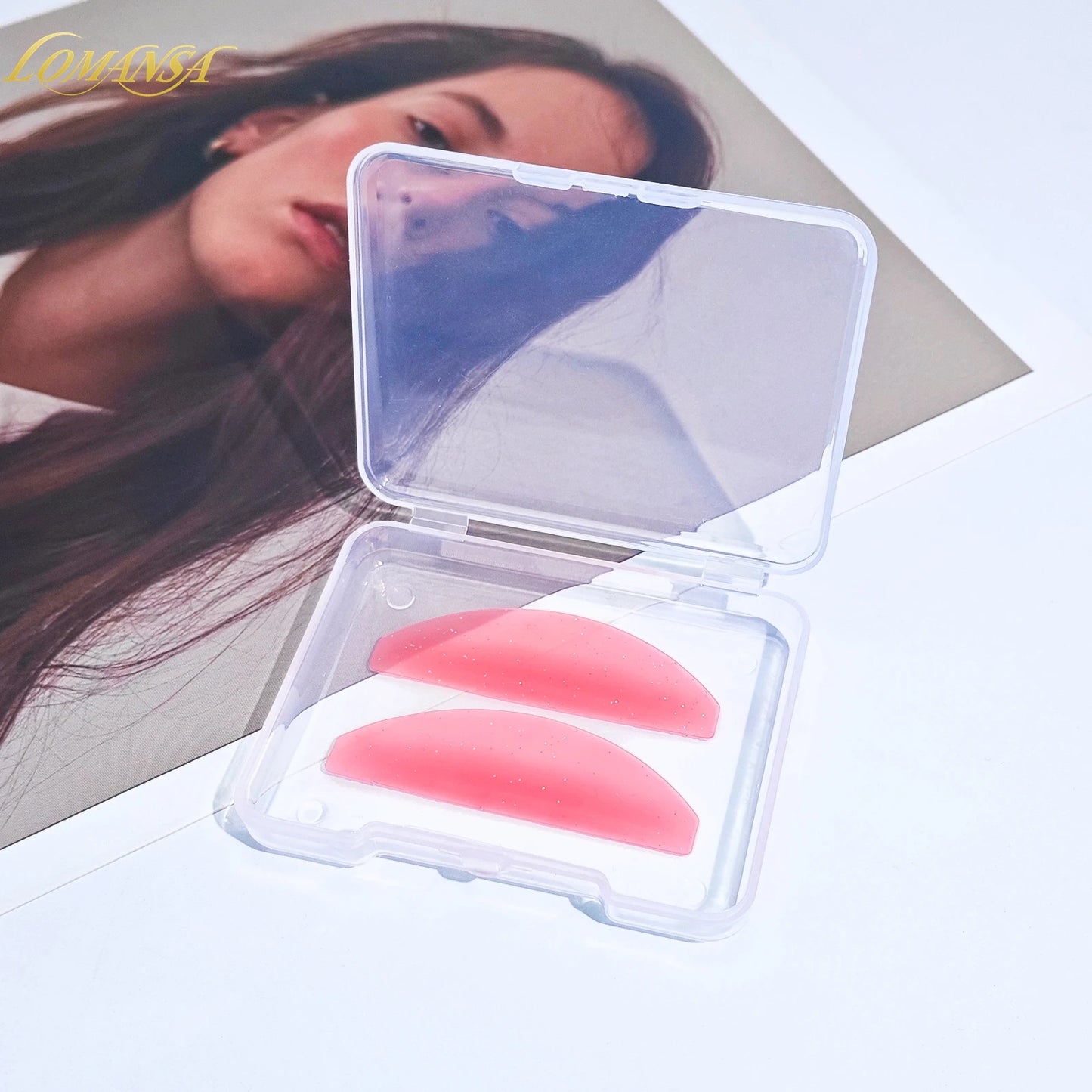 Lomansa 1 Pair Silicon Lash Softening Pads – Eyelash Perm Rods & Shields för Lash Lifting, Professionell Eyelash Tillbehör