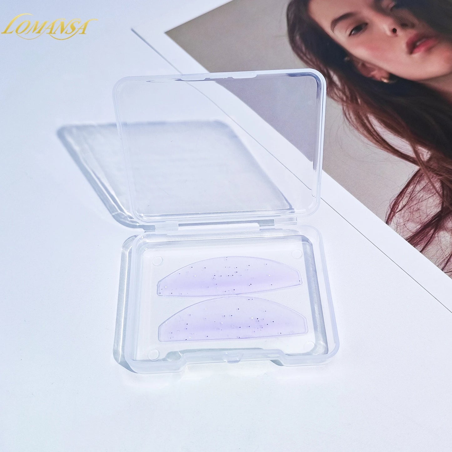 Lomansa 1 Pair Silicon Lash Softening Pads – Eyelash Perm Rods & Shields för Lash Lifting, Professionell Eyelash Tillbehör