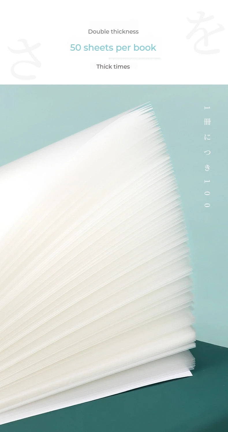 50 Plåt Transparent Sticky Notes – Vattentäta Meddelande & Signatur Stickers för Anteckningsböcker