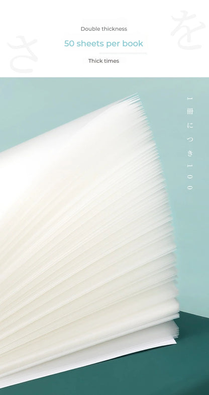 50 Plåt Transparent Sticky Notes – Vattentäta Meddelande & Signatur Stickers för Anteckningsböcker