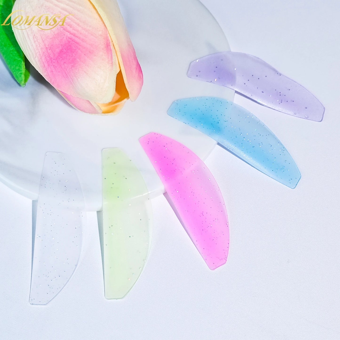 Lomansa 1 Pair Silicon Lash Softening Pads – Eyelash Perm Rods & Shields för Lash Lifting, Professionell Eyelash Tillbehör