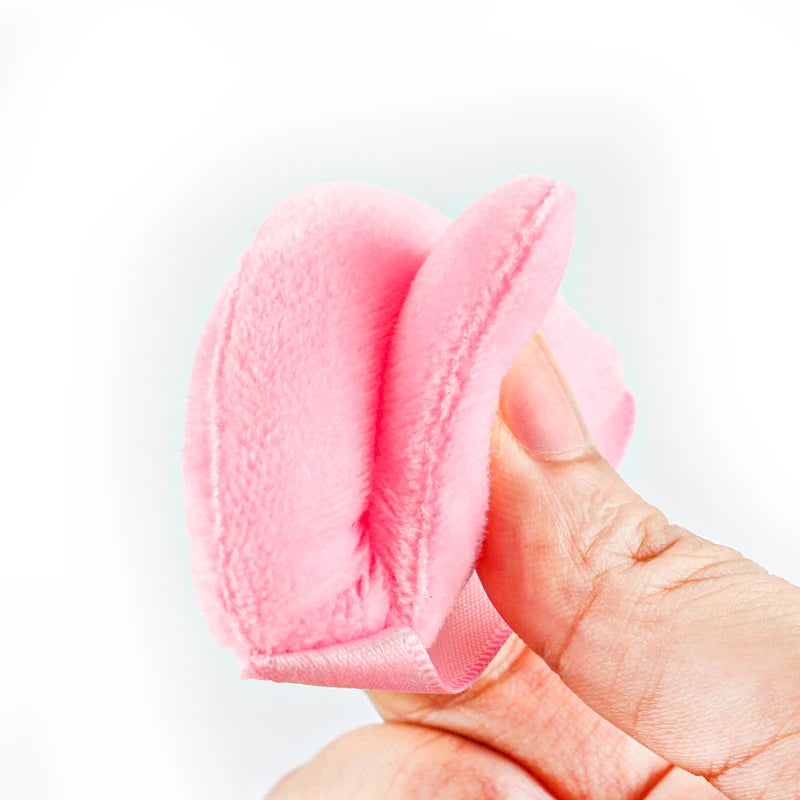 SHIDISHANGPIN Triangle fløjl Powder Puff Genbrugelig Face Kosmetiske Svampe, Mini Cotton Makeup Puff til Foundation, Eyeshadow, og Skønhedsværktøjer (1/2/3/6pcs)