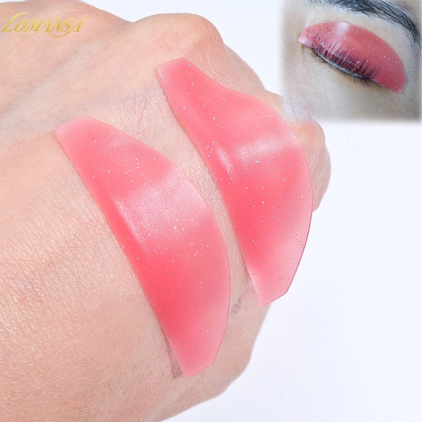 Lomansa 1 Pair Silicon Lash Softening Pads – Eyelash Perm Rods & Shields för Lash Lifting, Professionell Eyelash Tillbehör