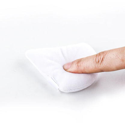 SHIDISHANGPIN Triangle fløjl Powder Puff Genbrugelig Face Kosmetiske Svampe, Mini Cotton Makeup Puff til Foundation, Eyeshadow, og Skønhedsværktøjer (1/2/3/6pcs)