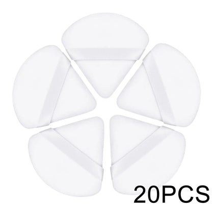 20/30Pcs Triangle fløjl Powder Puff Wet & Dry Use Makeup Sponge for Foundation, Cosmetics og skønhed blanding