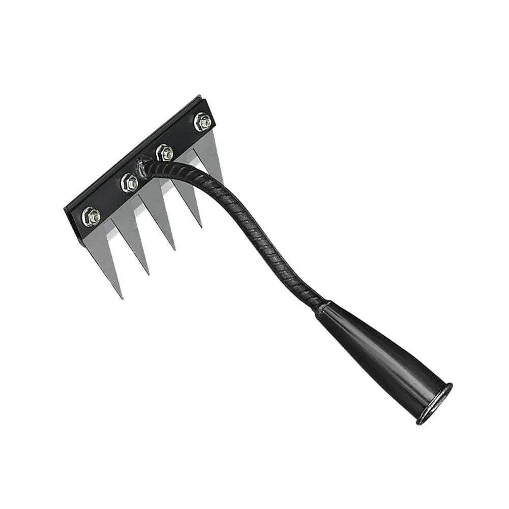 Carbon Steel Garden Weeding Rake – 5/6/7/8 Tandjordslossning & ogräsborttagningsverktyg för gård, trädgård och landskapsarkitektur