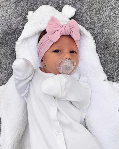 1Pc Baby Nylon Headscarf - Handgjorda blomhuvudband för nyfödda flickor, Toddler Elastic Hair Turban