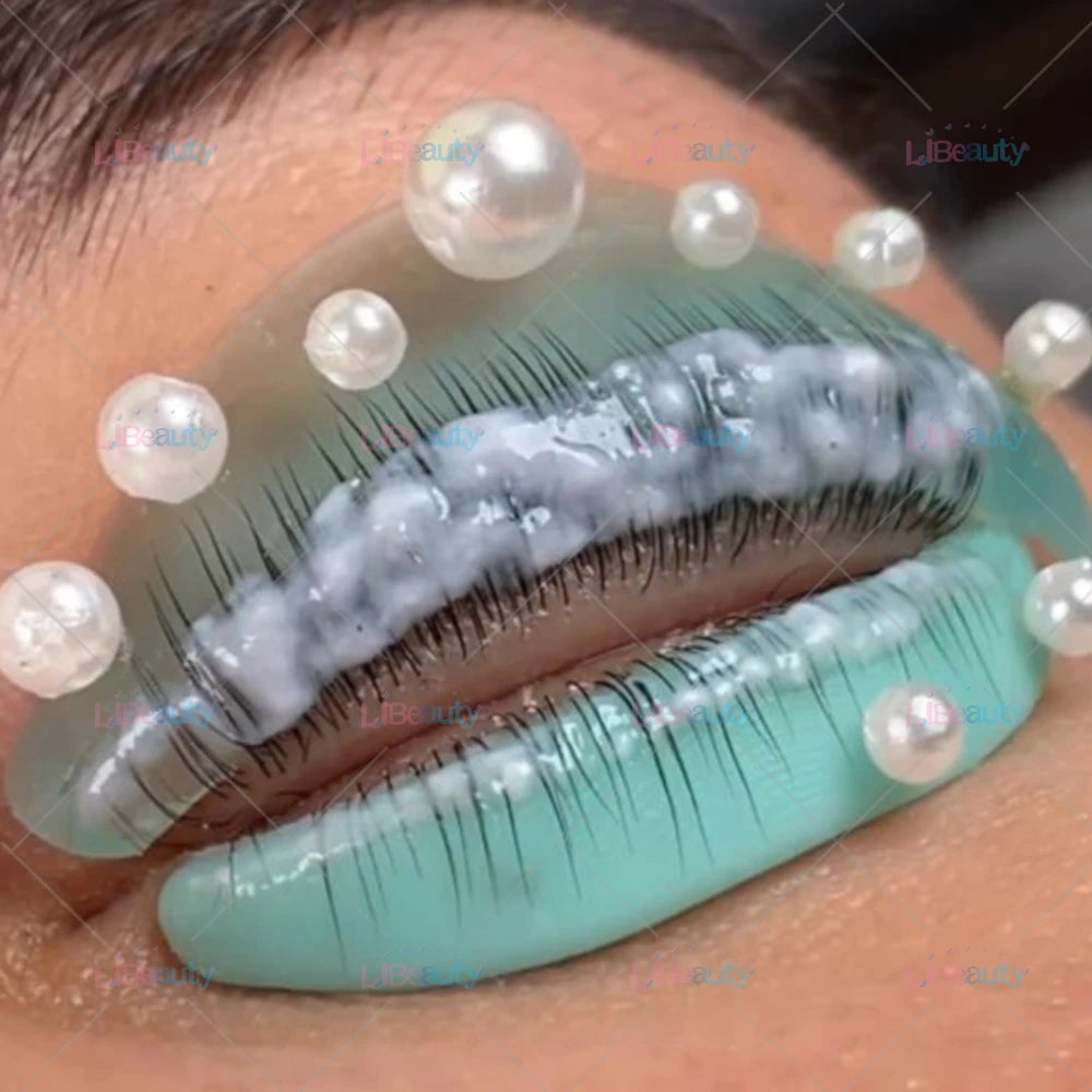 Libeauty 7 Paris Återanvändbara Lash Lift Shield Pads – Silicone Eyelash Curler & Curling Iron Tillbehör, Makeup Tool