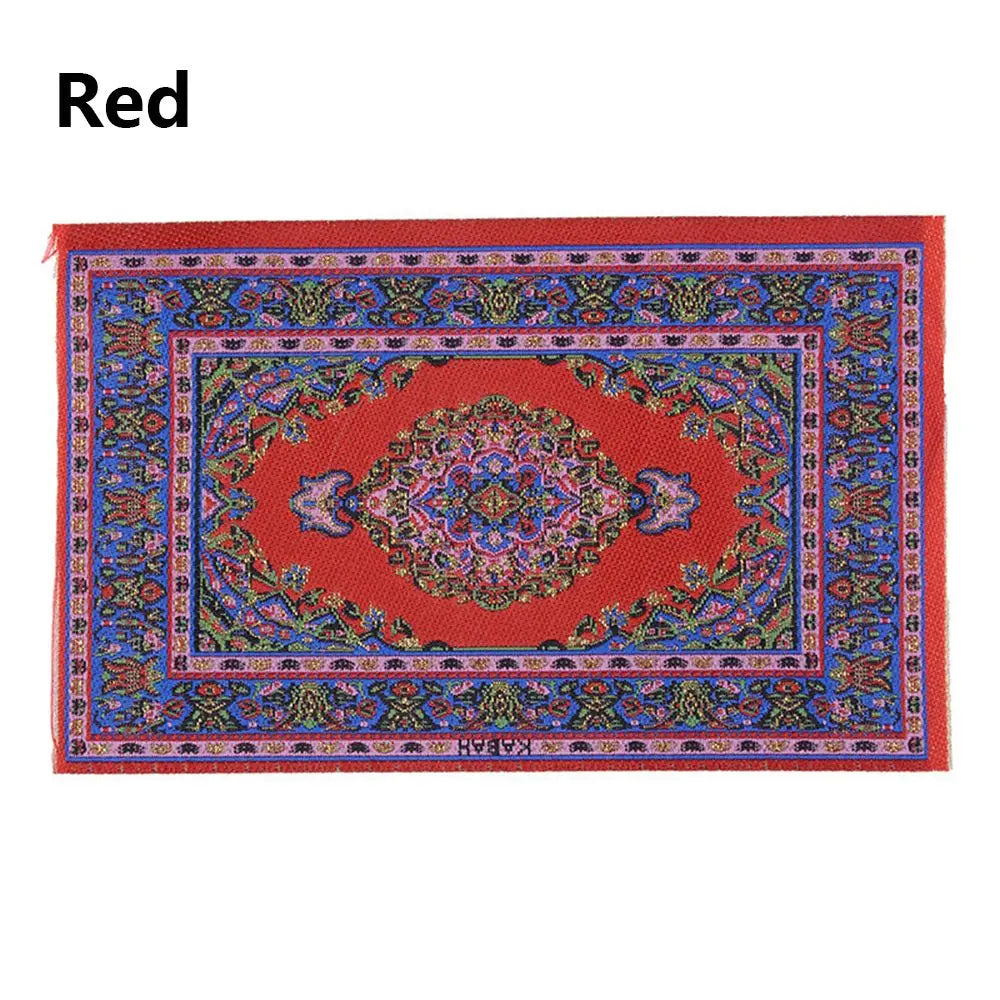 1:12 Skala Tyrkisk stil Miniature dukkehus Tæppe gulv dækker for at spille hus & dukke tilbehør