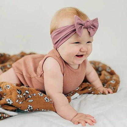 1Pc Baby Nylon Headscarf - Handgjorda blomhuvudband för nyfödda flickor, Toddler Elastic Hair Turban