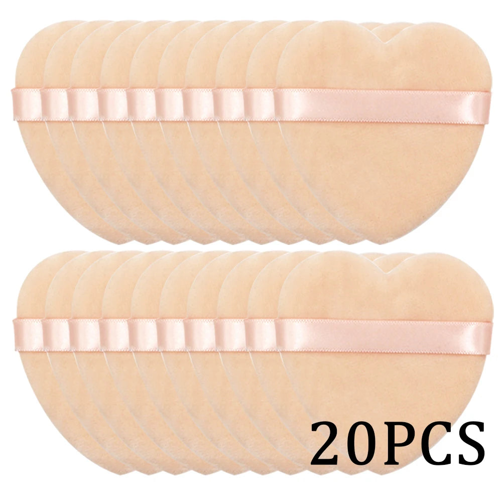 20/30Pcs Triangle fløjl Powder Puff Wet & Dry Use Makeup Sponge for Foundation, Cosmetics og skønhed blanding