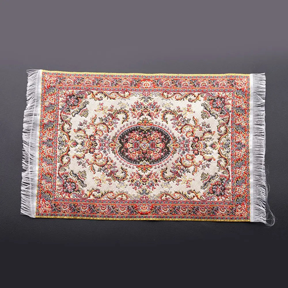 1:12 Skala Tyrkisk stil Miniature dukkehus Tæppe gulv dækker for at spille hus & dukke tilbehør